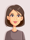Woman Vector Portrait Cartoon Avatar Illustration