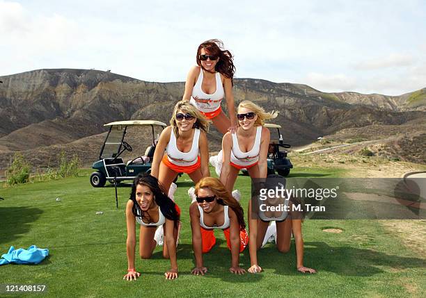 Hooters Girls during Skylar Neil Memorial Golf Tournament Hosted by Vince Neil at Los Canyons Golf Club in Simi Valley, California, United States.