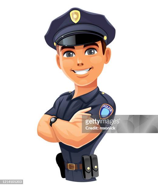 2,298 Cartoon Police Officer Photos and Premium High Res Pictures - Getty  Images