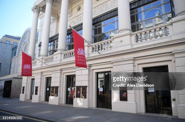 General view of the Royal Opera House on March 22, 2020 in London, England. Coronavirus has spread to at least 188 countries, claiming over 13,000...