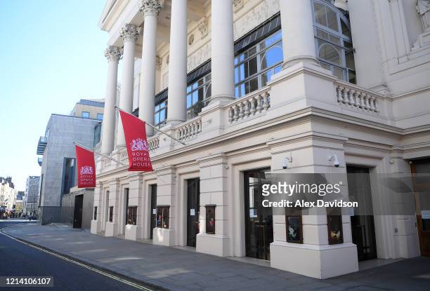 General view of the Royal Opera House on March 22, 2020 in London, England. Coronavirus has spread to at least 188 countries, claiming over 13,000...