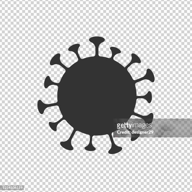 illustrazioni stock, clip art, cartoni animati e icone di tendenza di coronavirus, nuovo virus 2019-ncov cell icon vector design su sfondo trasparente. - clip art