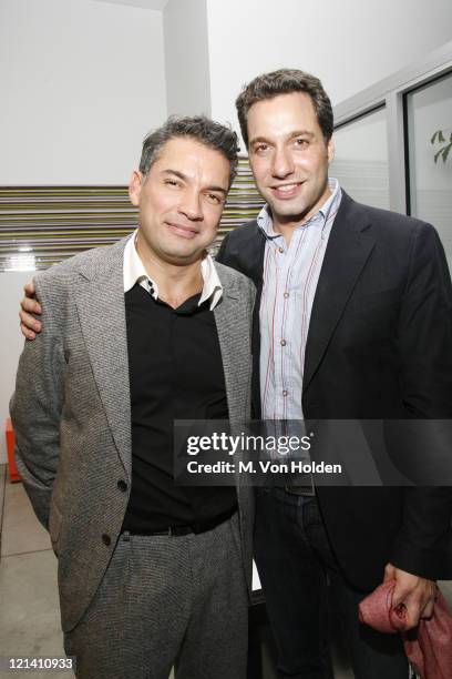 Carlos Mota and Thom Filicia during The Launch of Carlos Mota for Villency Atelier Hosted by Eric Villency and Margaret Russell - November 15, 2006...