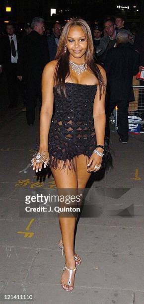 Samantha Mumba during "Spider-Man 2" London Premiere - After Party - Outside Arrivals at Old Billingsgate Market in London, Great Britain.