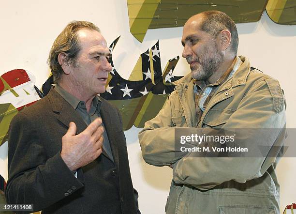 Tommy Lee Jones and Guillermo Arriaga during The 9th Annual SCAD Savannah Film Festival "Porch Talk" with Guillermo Arriaga and Tommy Lee Jones -...