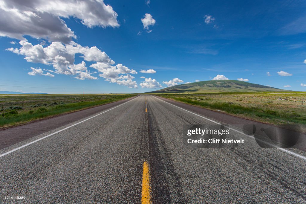 Highway 285 along the Colorado and New Mexico border