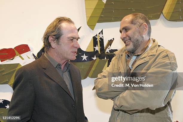 Tommy Lee Jones and Guillermo Arriaga during The 9th Annual SCAD Savannah Film Festival "Porch Talk" with Guillermo Arriaga and Tommy Lee Jones -...