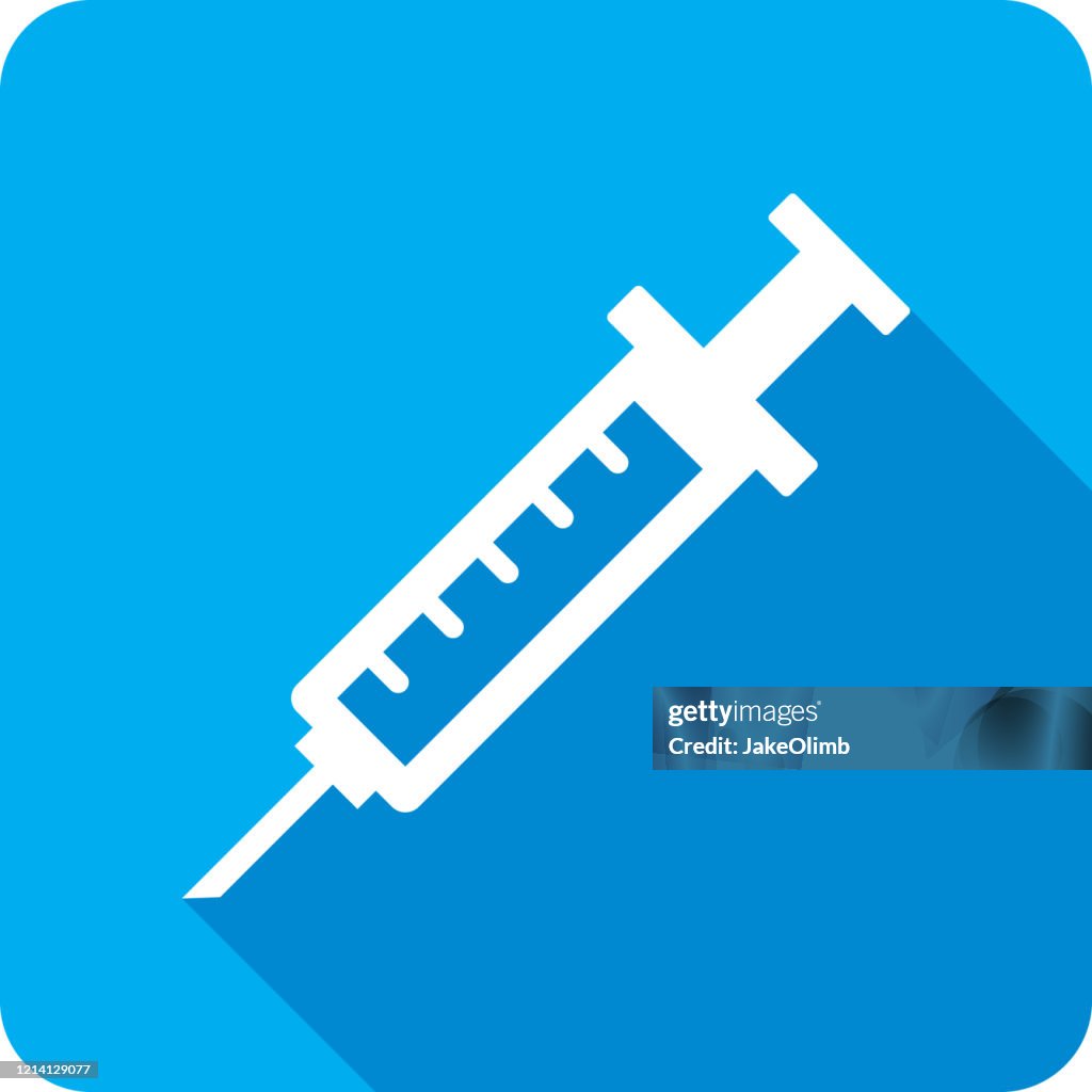 Syringe Icon Silhouette