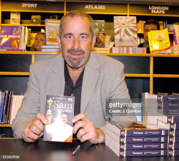 Sam Torrance during Sam Torrance Signs Copies of his Book "Sam: The Autobiography of Sam Torrance" in London at Books Etc, Broadgate Circle in...