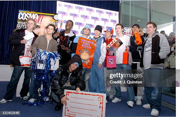 Blazin' Squad during Blazin' Squad Open Audition And Photocall at Lewis Media Centre in London, Great Britain.