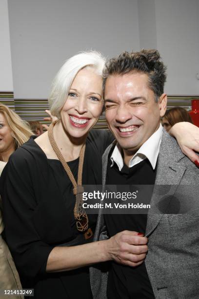 Linda Fargo and Carlos Mota during The Launch of Carlos Mota for Villency Atelier Hosted by Eric Villency and Margaret Russell - November 15, 2006 at...