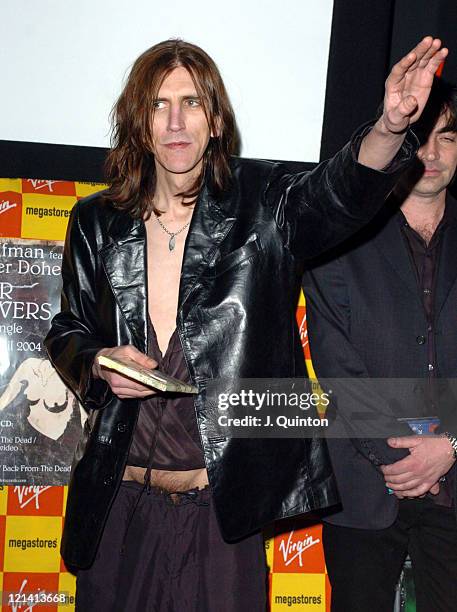 Wolfman during Wolfman Featuring Pete Doherty Launch New Single "For Lovers" at Virgin Megastore in London, Great Britain.