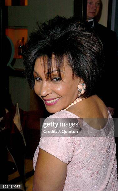 Shirley Bassey during Laurent-Perrier "Chilled Pink" Party - Arrivals at Quaglino's in London, Great Britain.