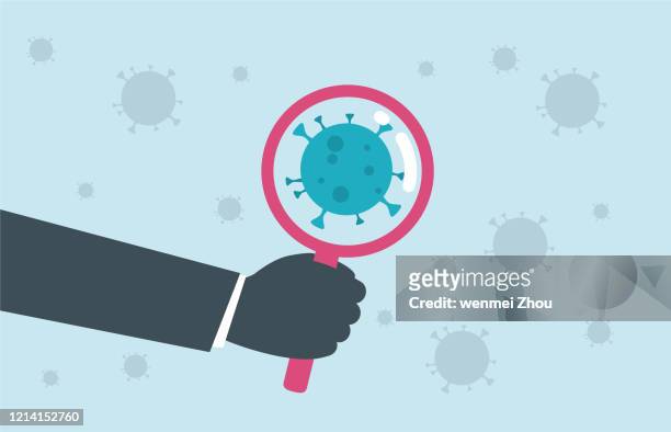 ilustraciones, imágenes clip art, dibujos animados e iconos de stock de coronavirus - biohazardous substance