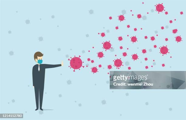 pandemic - illness - immune system protection stock illustrations