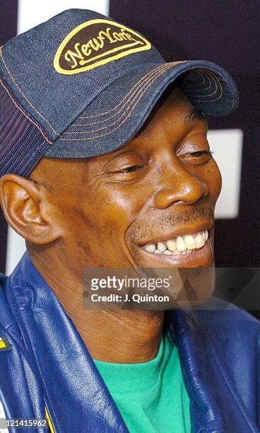 Maxi Jazz of Faithless during Faithless Signs Copies of Their New Single "I Want More" - August 23, 2004 at Virgin Megastore in London, England,...