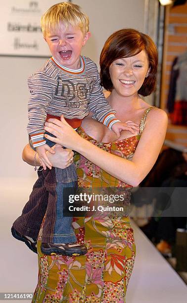 Natasha Hamilton during D&G Children's Fashion Show at Harrods in London, Great Britain.