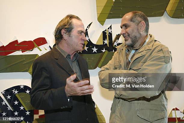 Tommy Lee Jones and Guillermo Arriaga during The 9th Annual SCAD Savannah Film Festival "Porch Talk" with Guillermo Arriaga and Tommy Lee Jones -...