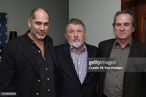 Guillermo Arriaga, Tommy Lee Jones, Walter Hill during The 9th Annual SCAD Savannah Film Festival- "The Three Burials of Melquiades Estrada"...