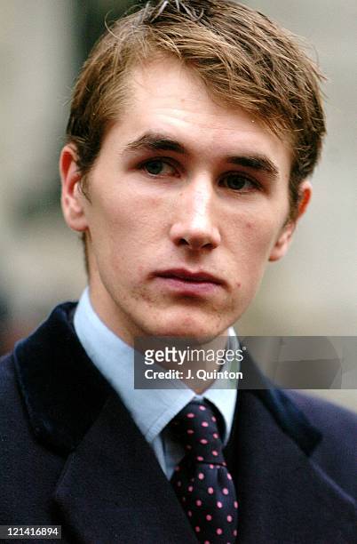 Otis Ferry, son of Bryan Ferry during Pro-hunt Eight Appear Over Commons Storming - Court Hearing at Bow Street Magistrates Court in London, Great...