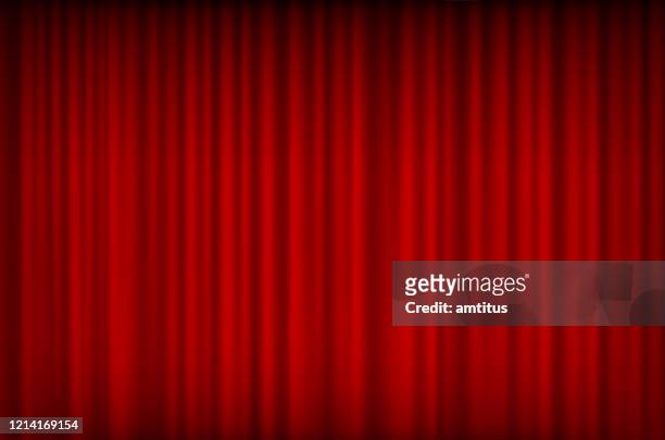 red curtain bg - awards show stock illustrations