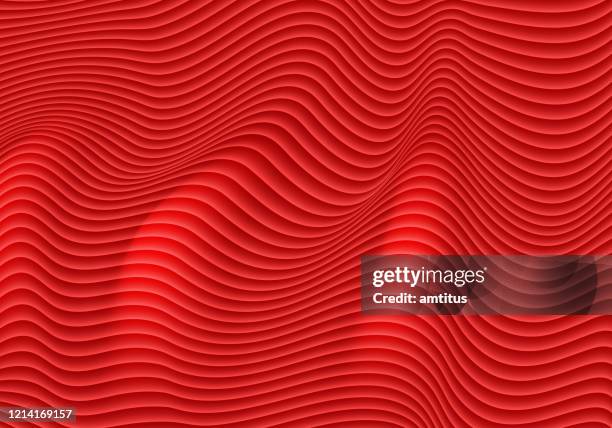 red waves - brocade stock illustrations