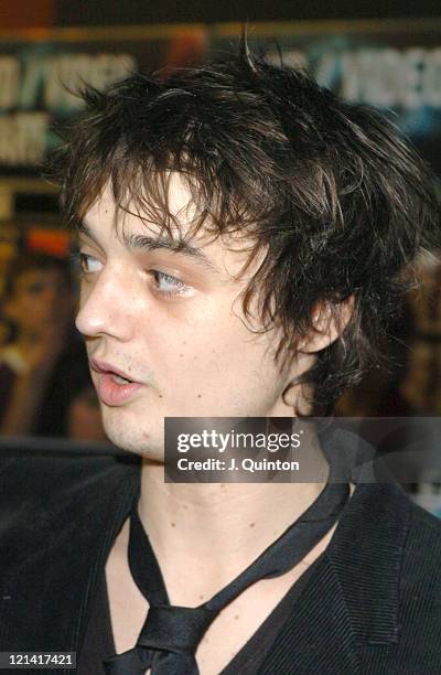 Pete Doherty during Wolfman Featuring Pete Doherty Launch New Single "For Lovers" at Virgin Megastore in London, Great Britain.