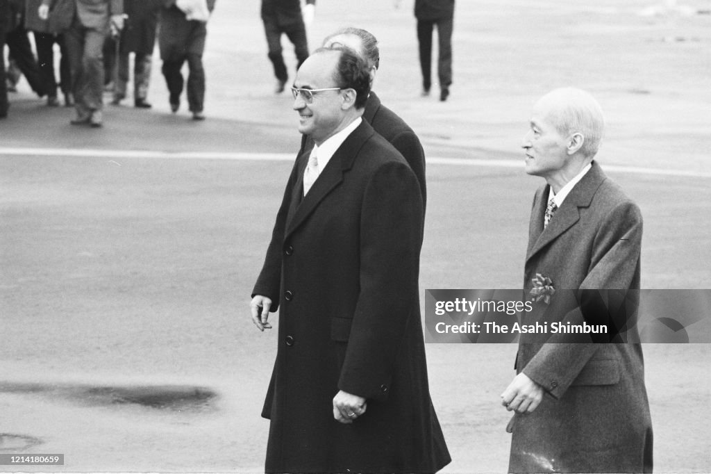 Mexican President Luis Echeverria Visits Japan
