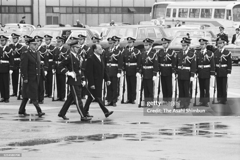 Mexican President Luis Echeverria Visits Japan