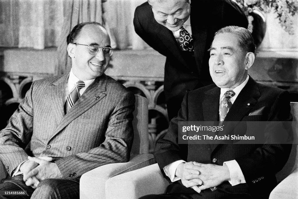 Mexican President Luis Echeverria Visits Japan