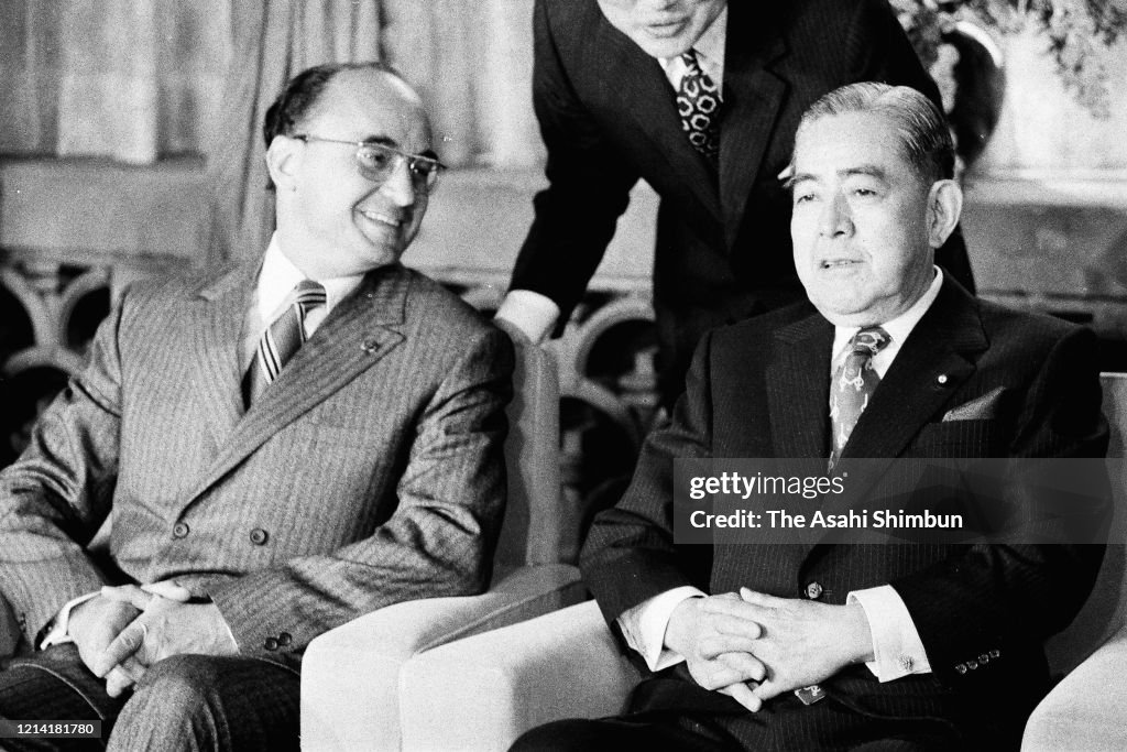 Mexican President Luis Echeverria Visits Japan