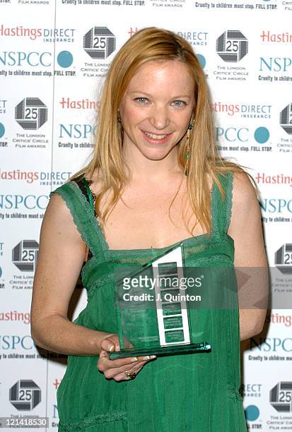 Natalie Press, winner of British Newcomer Of The Year