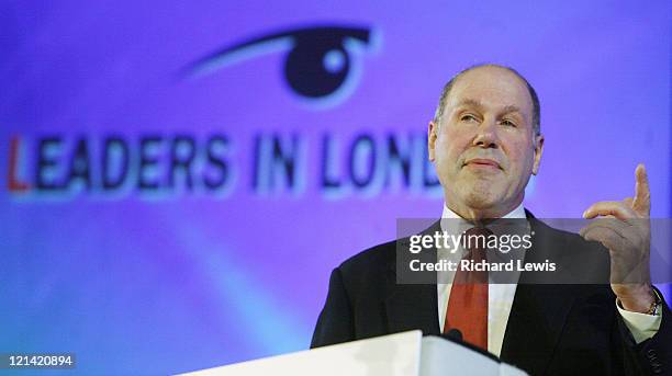 Michael Eisner pictured at the Leaders in London International Leadership Summit on November 29, 2007 in London. The event, now in its forth year,...