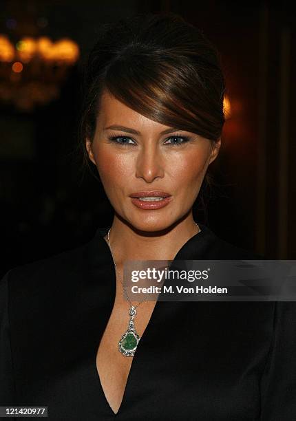 Melania Trump during 18th Annual Women of the Year Luncheon at The Pierre in New York City, New York, United States.