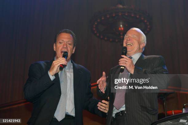 Joe Piscopo, John McCain during Live from New York, It's Wednesday Night - John McCain Party at Cipriani's on 42nd Street in New York, New York,...