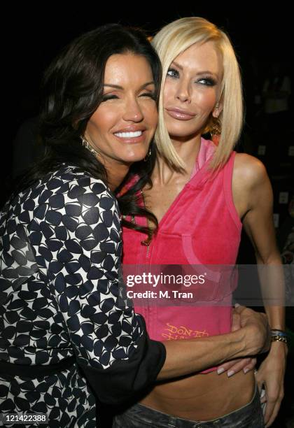 Janice Dickinson and Jenna Jameson front row at Ed Hardy Fall 2007