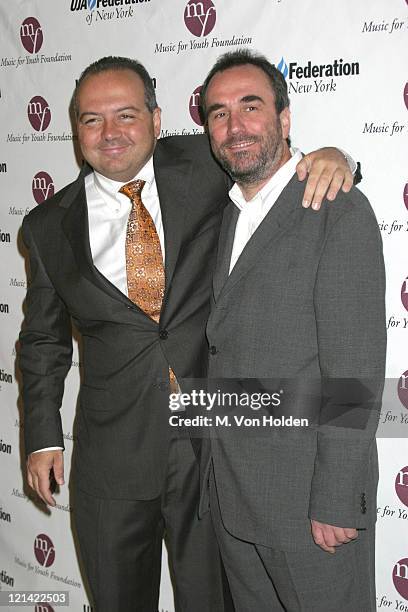 Rob Glaser, David Munns during UJA Federation of NY/Music for Youth Foundation fundraiser at Pierre Ballroom in New York, New York, United States.