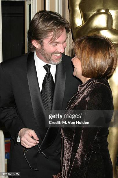 Richard Thomas, Georgianna Thomas during Academy of Motion Picture Arts and Sciences Official Academy Awards viewing party at Le Cirque 2000 in New...