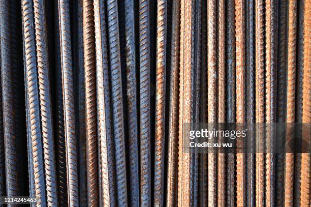 steel texture - tige métallique photos et images de collection