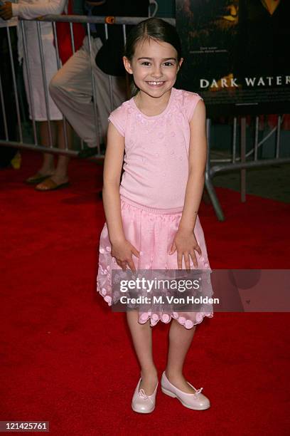 Ariel Gade during Disney premiere of "Dark Water" at Chelsea Landmark Cinema in New York, New York, United States.