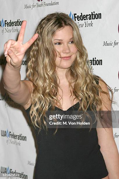 Joss Stone during UJA Federation of NY/Music for Youth Foundation fundraiser at Pierre Ballroom in New York, New York, United States.