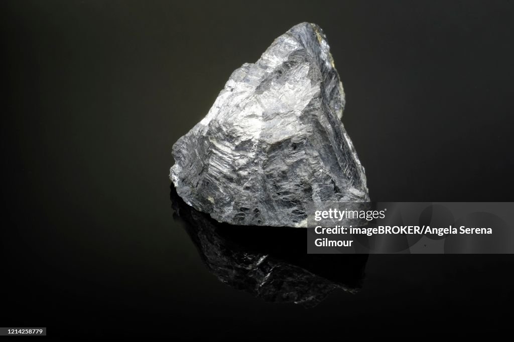 Galena crystal, also known as lead glance, Germany