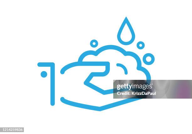 washing hand - bathroom drain stock illustrations