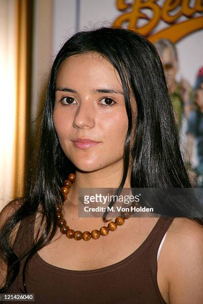 Catalina Sandino Moreno during Inside arrivals for the "Bad News Bears' premiere at The Ziegfeld Theater in New York, New York, United States.