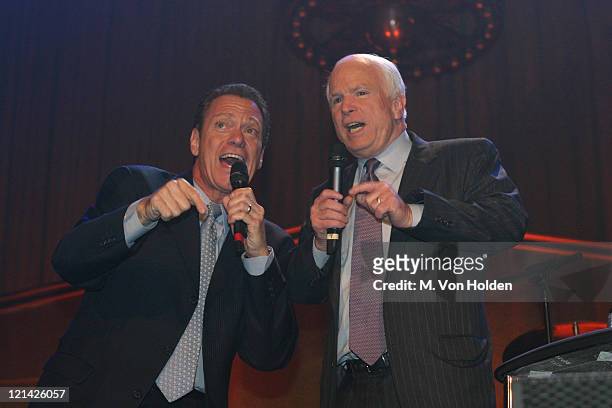 Joe Piscopo, John McCain during Live from New York, It's Wednesday Night - John McCain Party at Cipriani's on 42nd Street in New York, New York,...