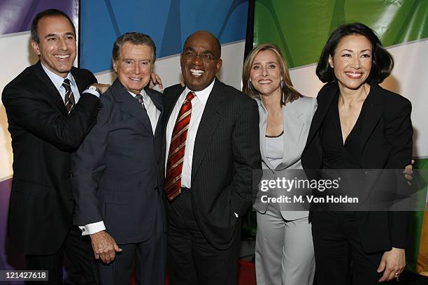 Matt Lauer, Regis Philbin, Al Roker, Meredith Vieira and Ann Curry