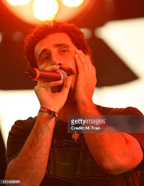 Serj Tankian, guest vocalist, performs with Fair to Midland