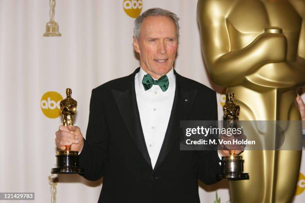 Clint Eastwood during 77th Annual Academy Awards - press room at Kodak Theater in Los Angeles, California, United States.