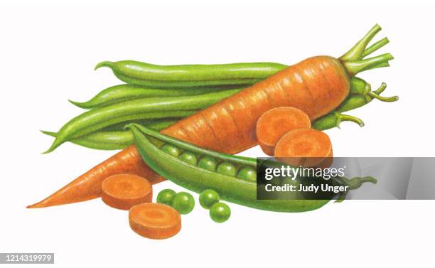 mixed vegetables - エンドウマメの鞘点のイラスト素材／クリップアート素材／マンガ素材／アイコン素材