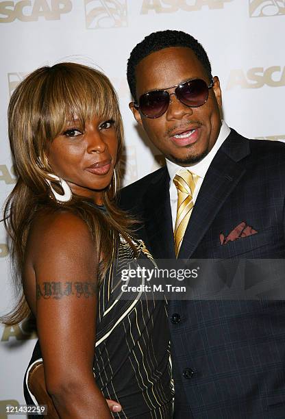 Mary J. Blige and Kendu Isaacs during 20th Anniversary Rhythm & Soul Music Awards at Millennium Biltmore Hotel in Los Angeles, California, United...